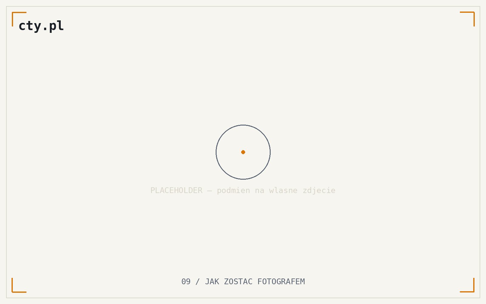 Pierwsze kroki w nauce fotografii